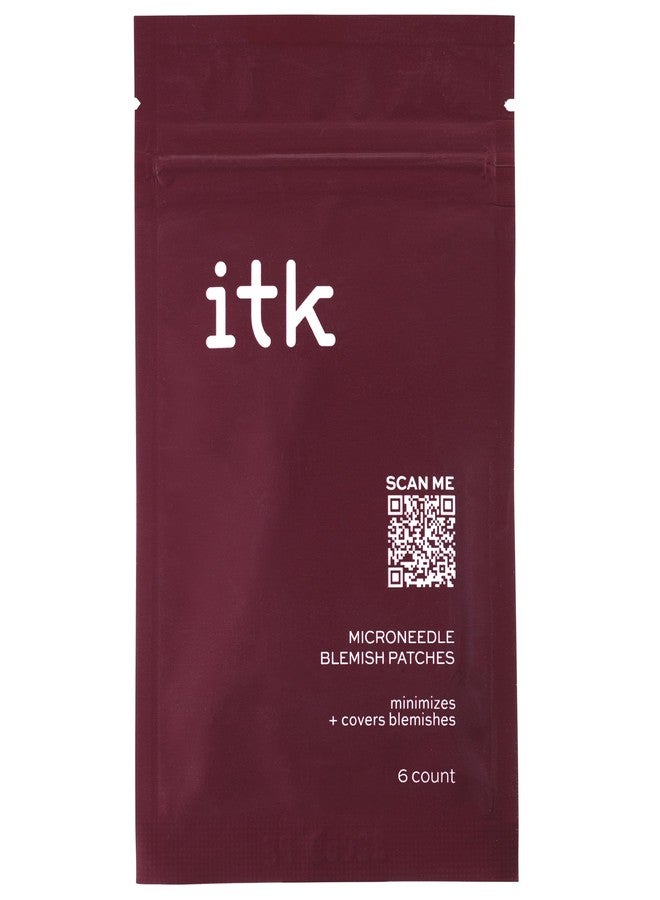 ITK Microneedle Blemish Pimple Patches with Aloe Vera - Blemish Spot Treatment - Reduces Appearance of Blemishes + Dark Spots - Soothes + Heals Skin - Oil-Free for All Skin Types - 6 Count Packet - Image 1